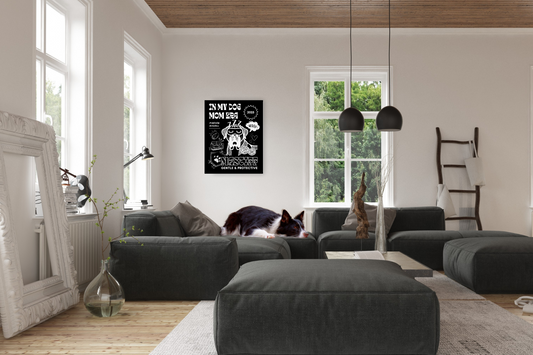 Mastiff Black Poster Living Room 