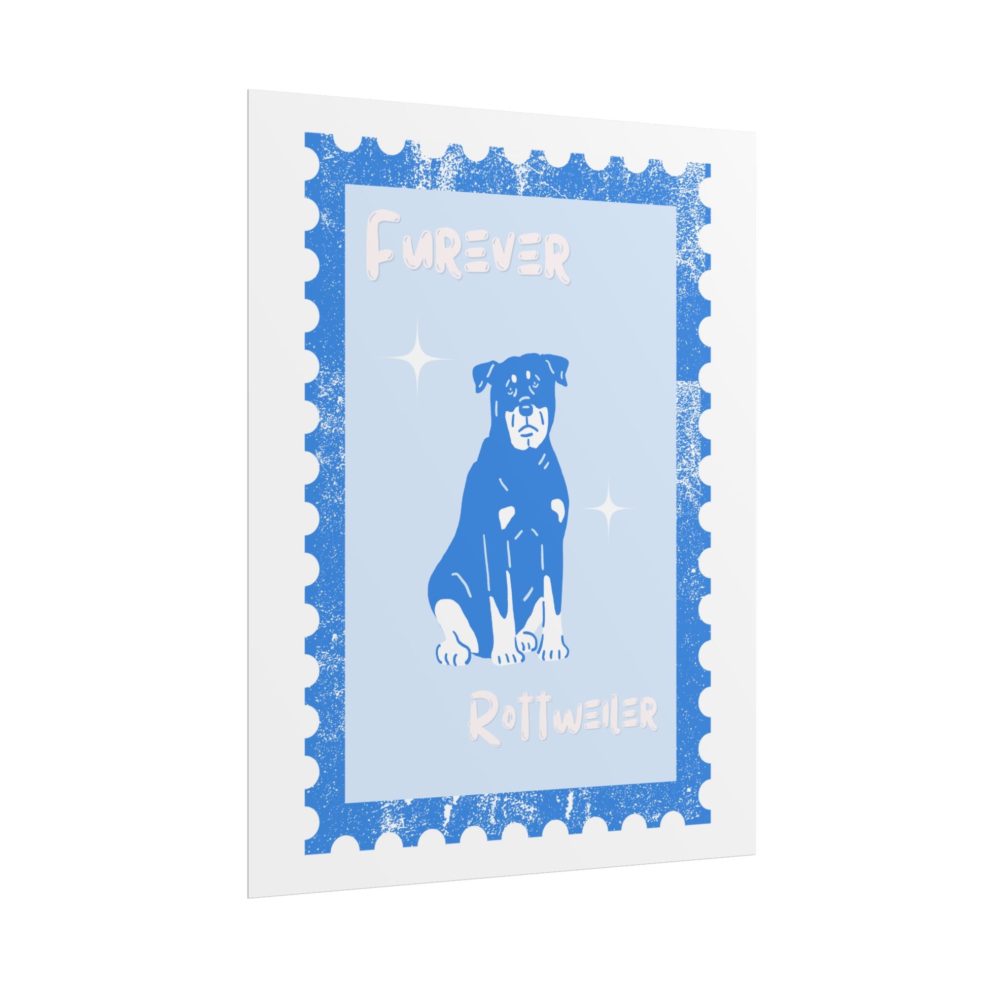 ROTTWEILER Stamp Poster
