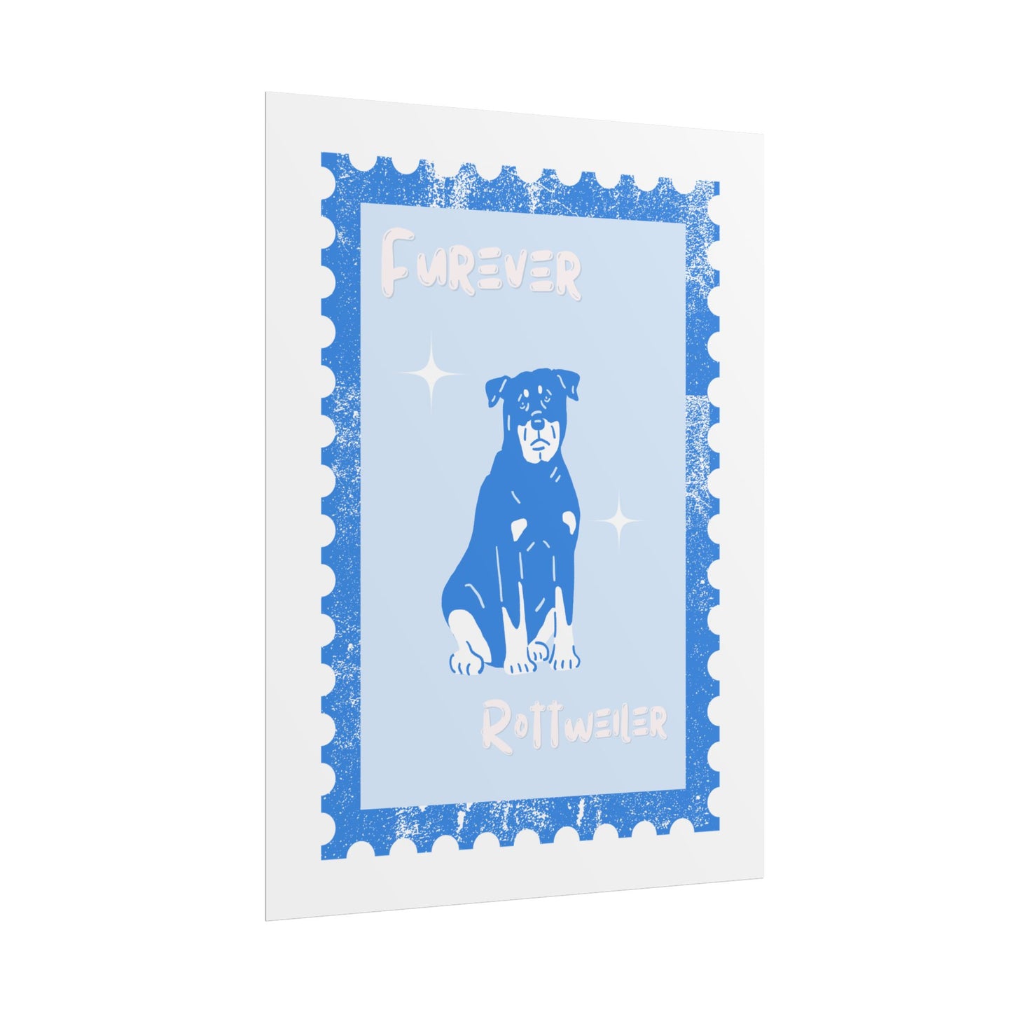ROTTWEILER Stamp Poster 